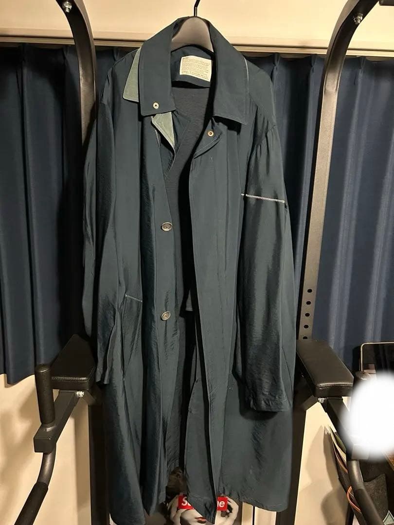 タグ付きkolor 23SS 定価12.5万 ビスコースナイロンツイルコート