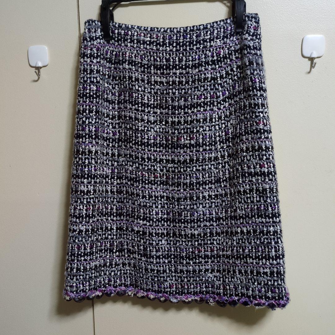CHANEL ツイード タイトスカート - メルカリ