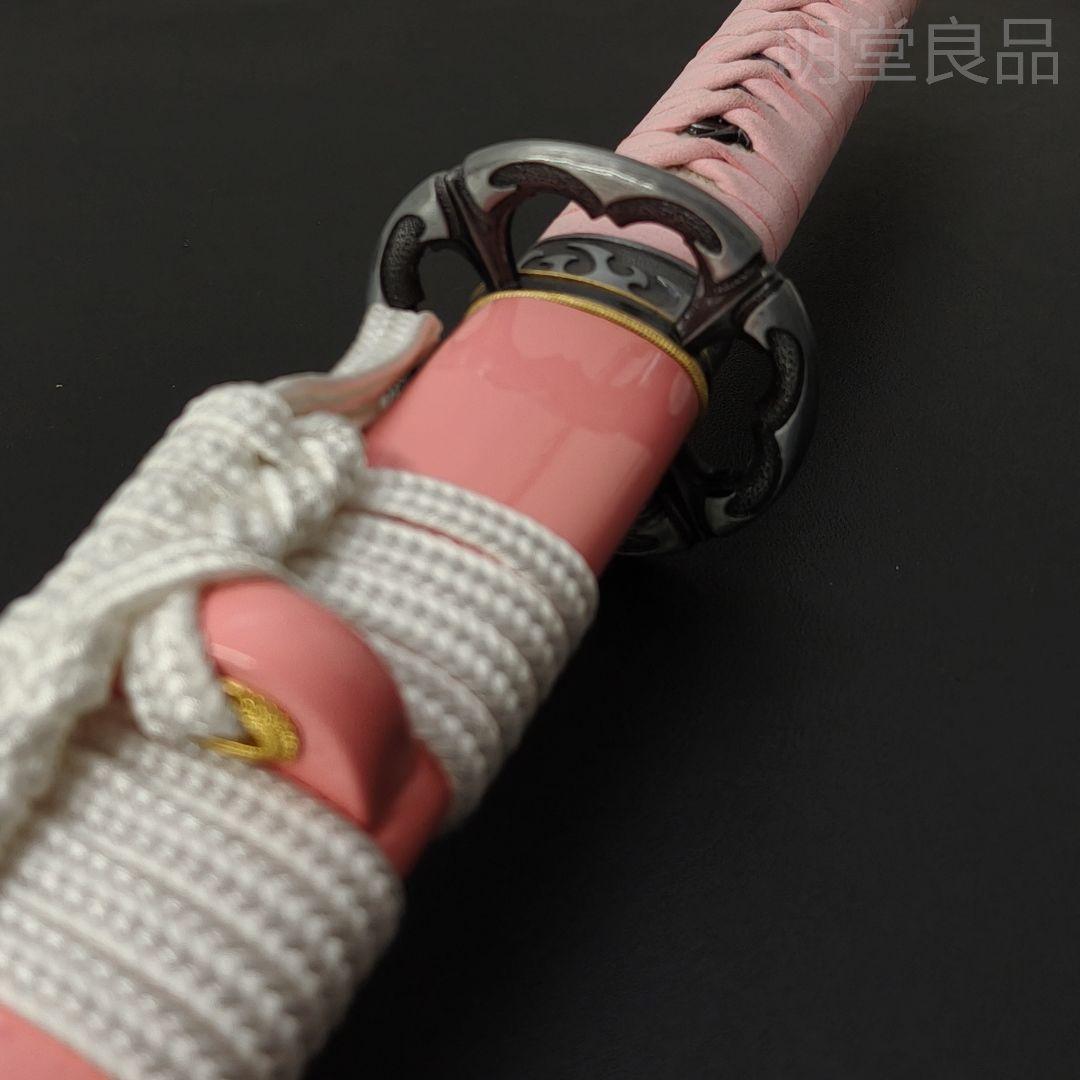 日本刀　模造刀　炎の紋　木製刀　硬木製　居合練習　コスプレ用　刀剣拵　武道具