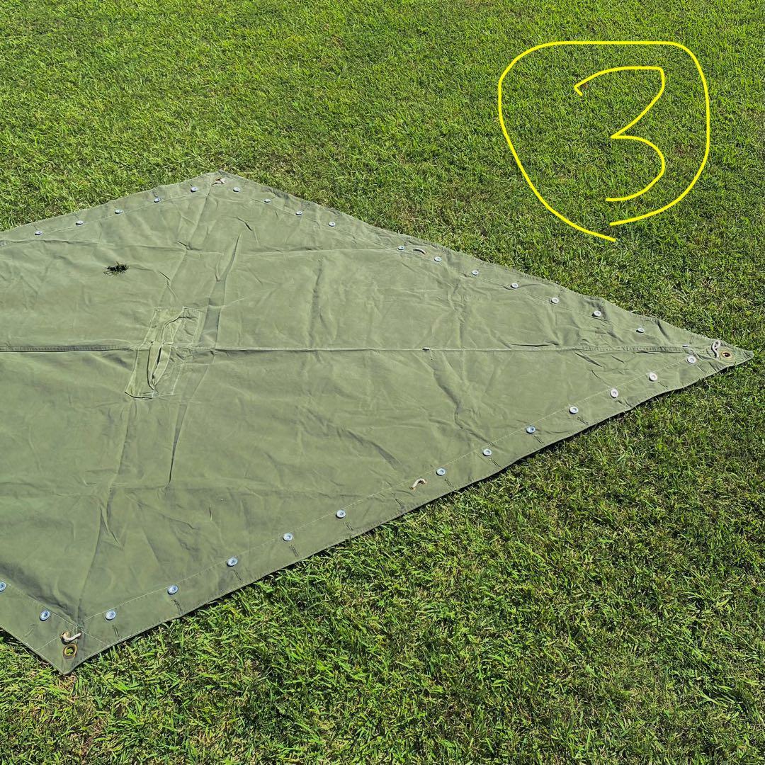 【超レア】ノルウェー軍幕　４枚セット　実物　ミリタリー　テント　キャンプ