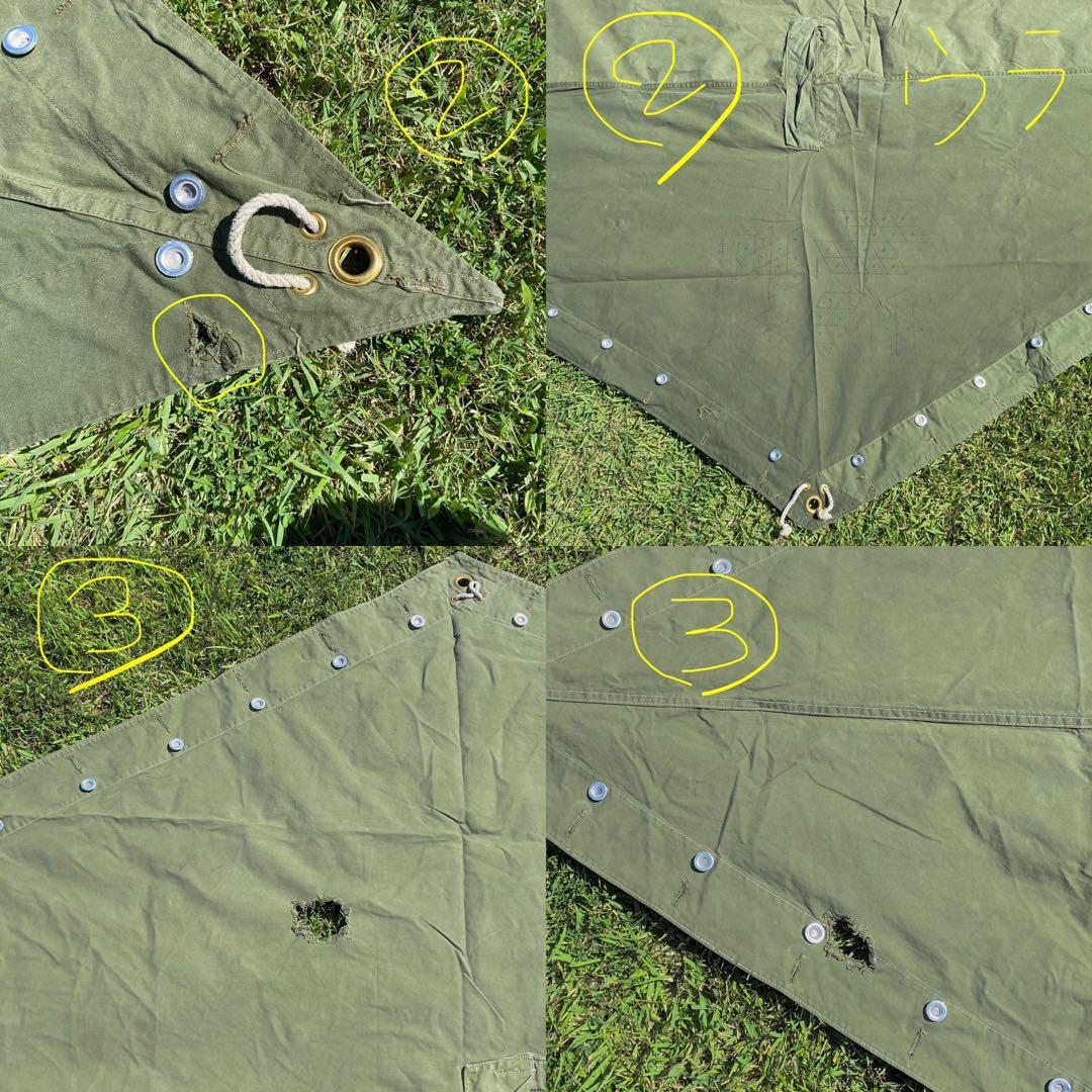 【超レア】ノルウェー軍幕　４枚セット　実物　ミリタリー　テント　キャンプ