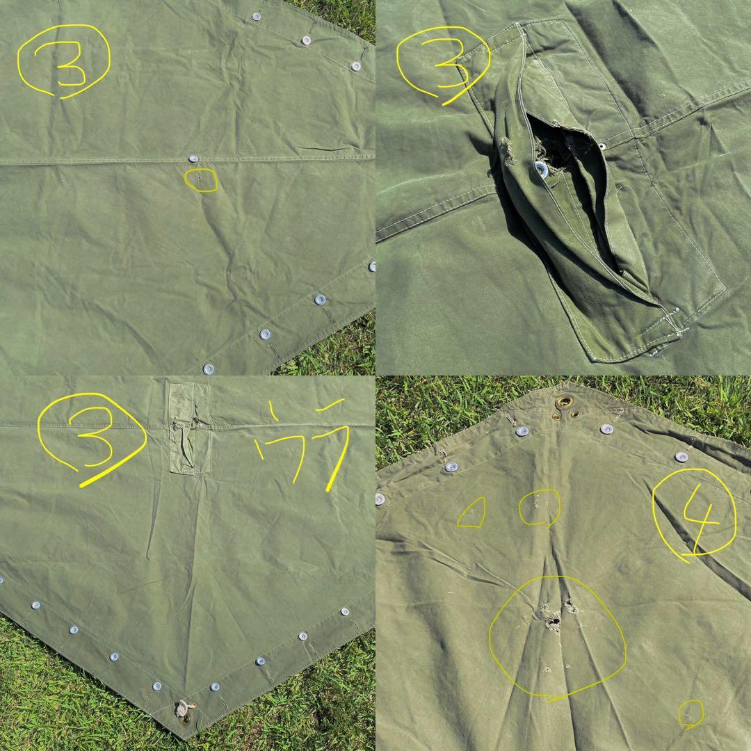 【超レア】ノルウェー軍幕　４枚セット　実物　ミリタリー　テント　キャンプ