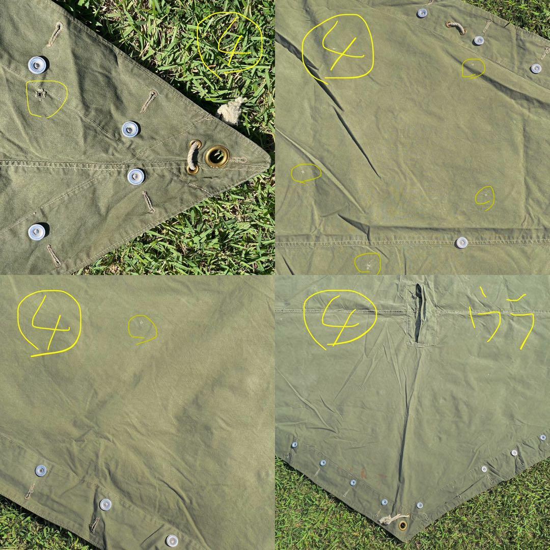 【超レア】ノルウェー軍幕　４枚セット　実物　ミリタリー　テント　キャンプ