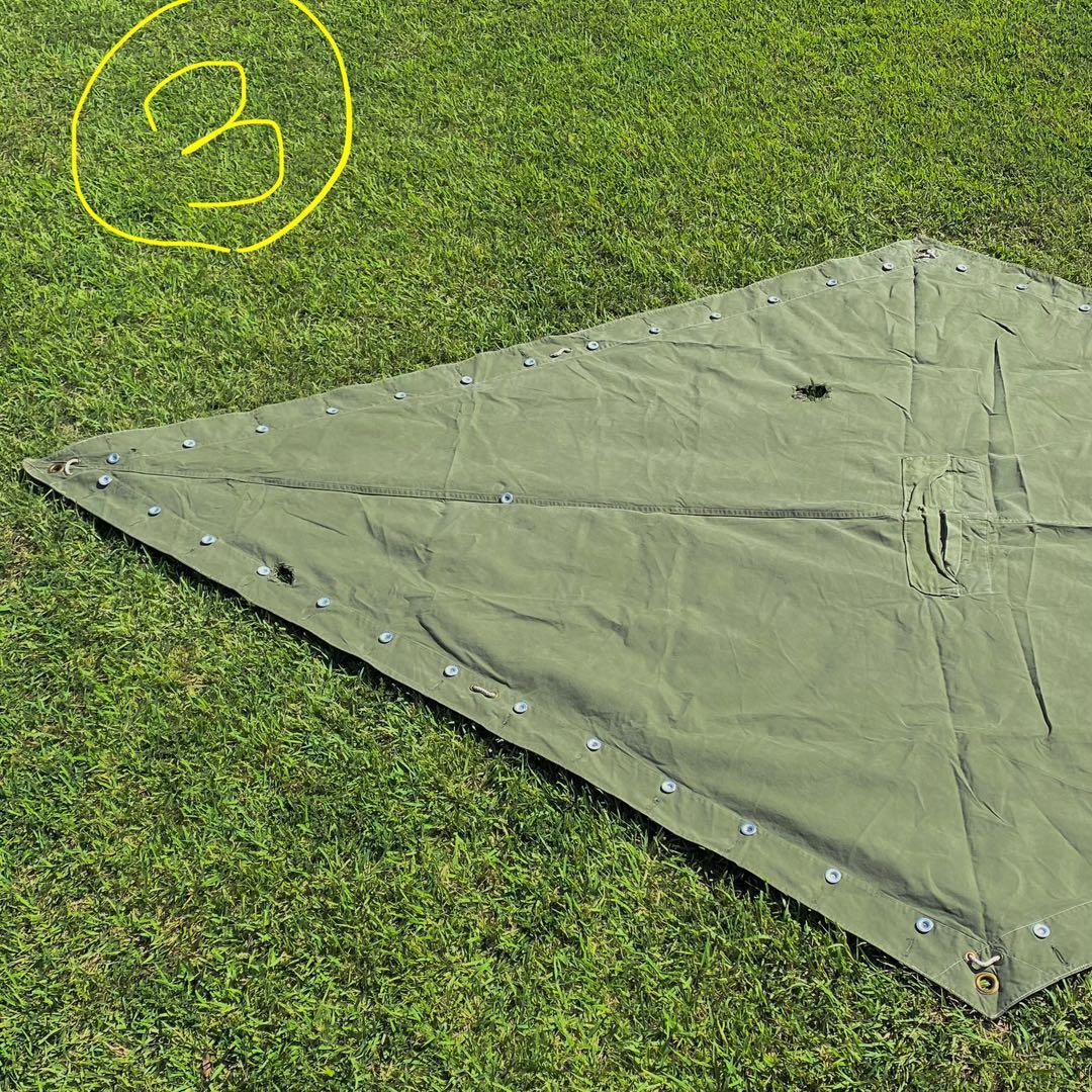 【超レア】ノルウェー軍幕　４枚セット　実物　ミリタリー　テント　キャンプ