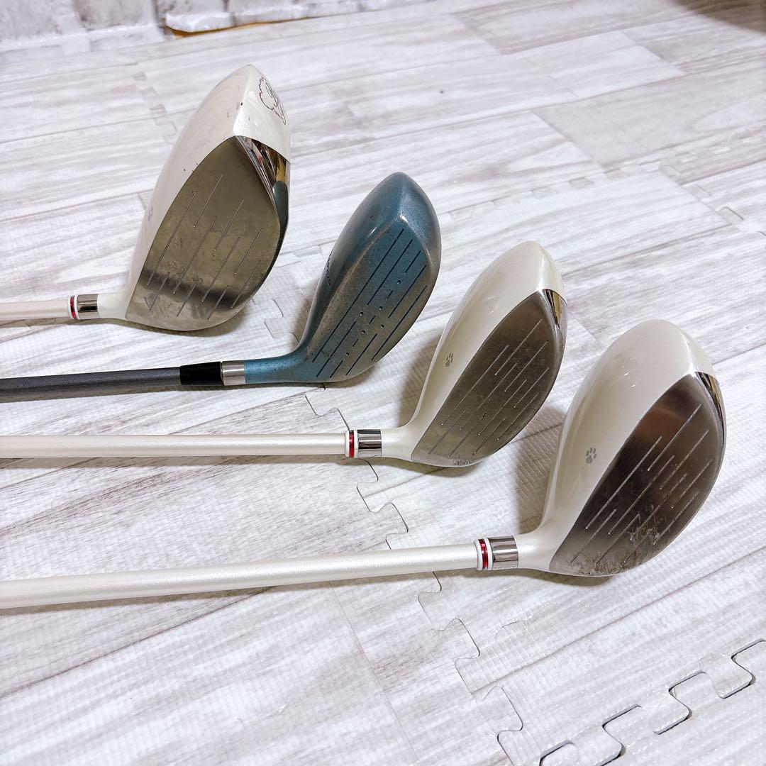 レフティ ルーズベルトテディベア ゴルフクラブ レディースセット 12本