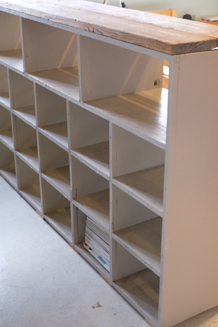 オープンシェルフ ４段 ヴィンテージ 無垢 特注品