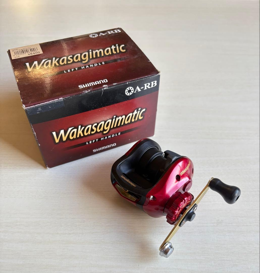 ①廃盤品レア【新品】シマノ ワカサギマチック 左ハンドル ダイワ