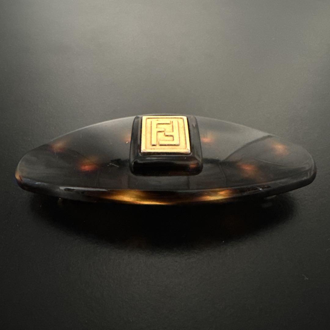 オールド 一点物 フェンディ バレッタ FFロゴ ヘアピン 髪留め