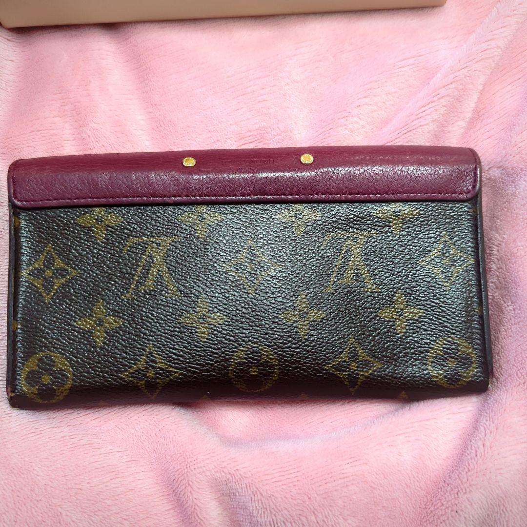 ルイヴィトン モノグラム ポルトフォイユ パラス ピンクパープル 長財布