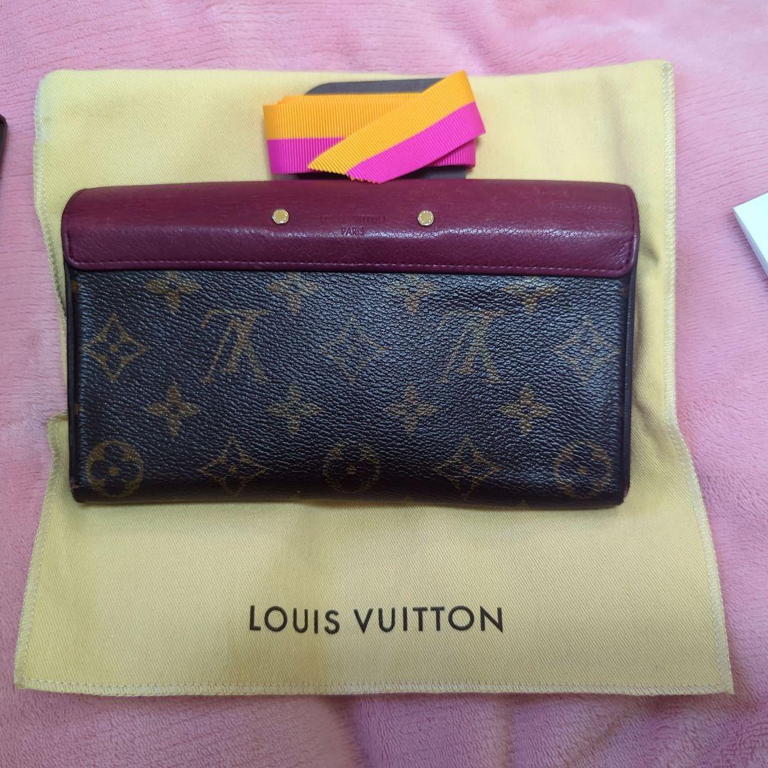 ルイヴィトン モノグラム ポルトフォイユ パラス ピンクパープル 長財布