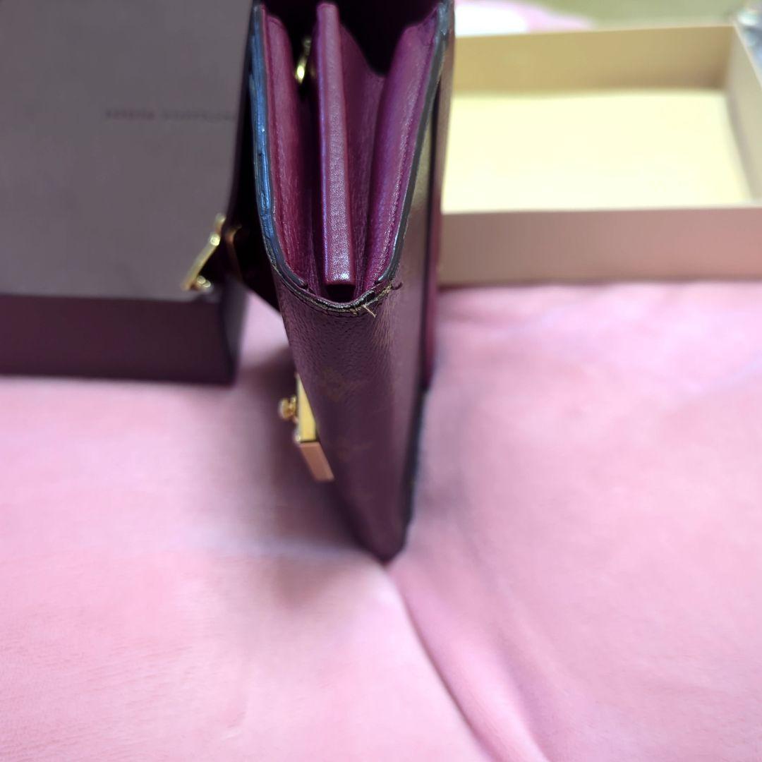 ルイヴィトン モノグラム ポルトフォイユ パラス ピンクパープル 長財布