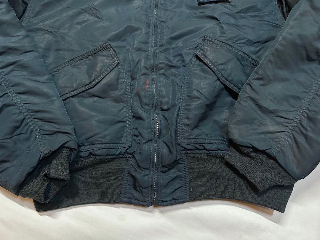 激レア田中シェン着Schott NYC flight jacket L Navy