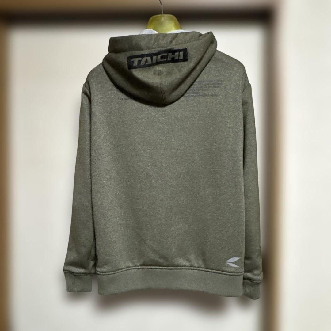 TAICHI フード付きジャケット オリーブグリーン　パッド付き