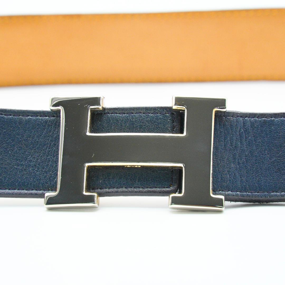 【美品】エルメス コンスタンス リバーシブル レザー Hベルト　AJ10