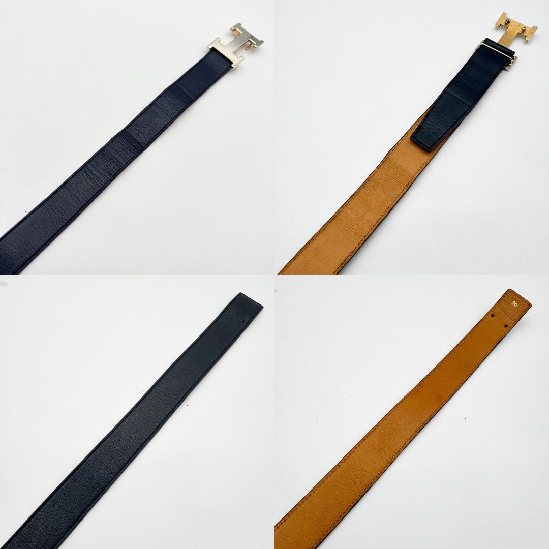 【美品】エルメス コンスタンス リバーシブル レザー Hベルト　AJ10