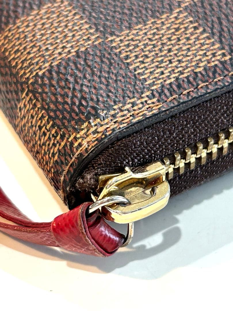 美品‼️ルイヴィトン ポルトフォイユ　クレマンス　　長財布　赤