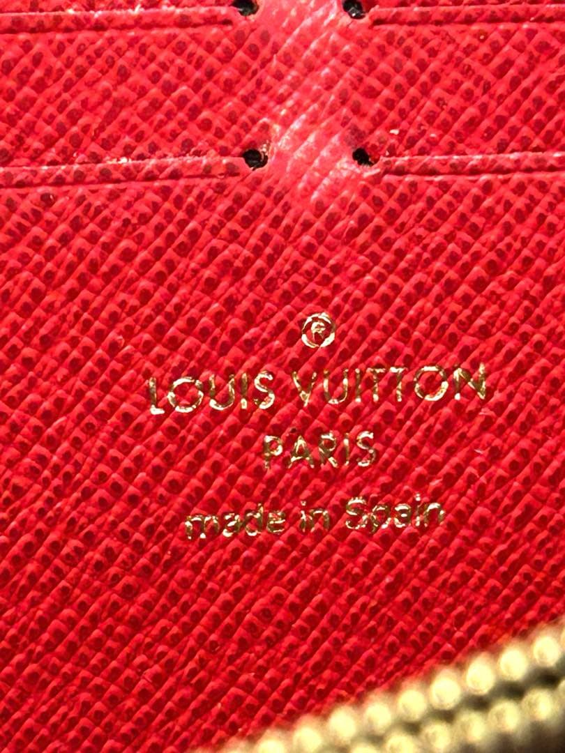 美品‼️ルイヴィトン ポルトフォイユ　クレマンス　　長財布　赤