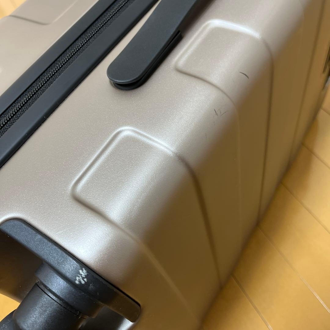 無印良品　バーを自由に調節できる　ハードキャリーケース（３６Ｌ） ベージュ