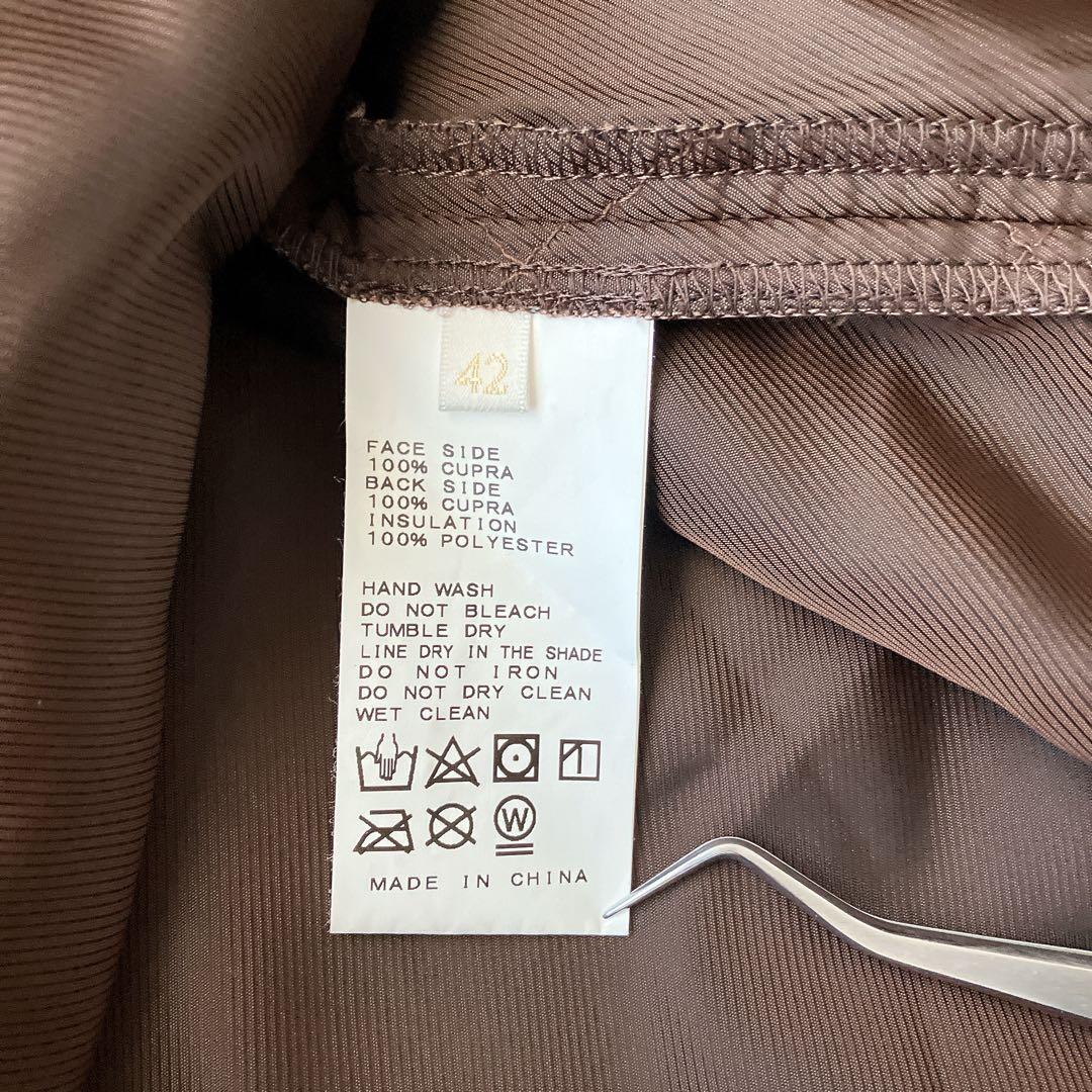 【美品】エディフィス ロロピアーナ ステンカラーコート ライナー付