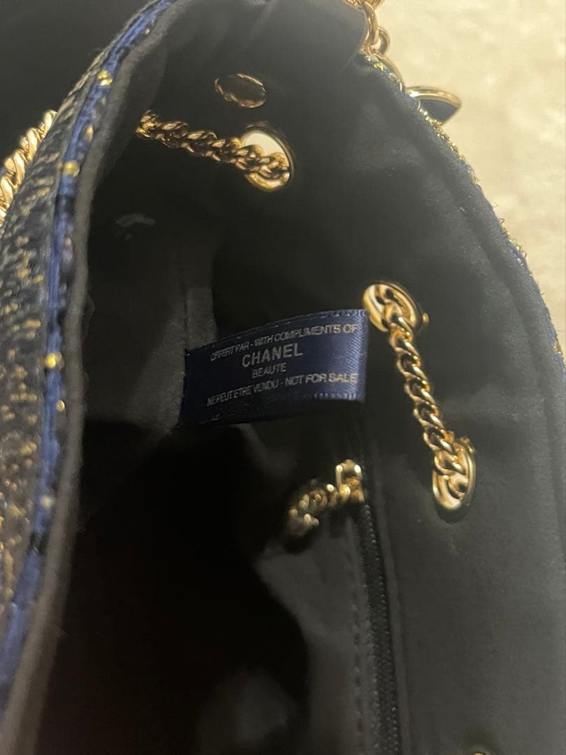 希少 CHANELシャネルノベルティ ツイードバケットバッグ ショルダーバッグ