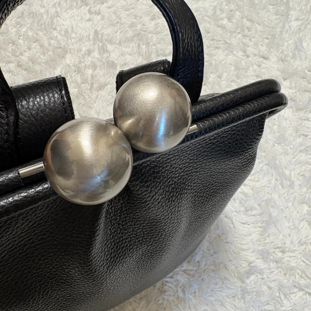 broom ブルーム　がま口　リュック　黒　カバン　ブラック