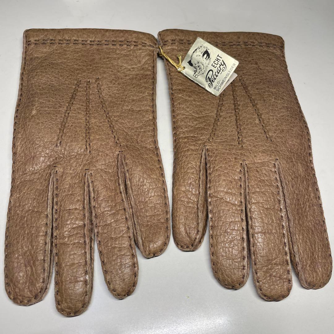 未使用 ペッカリー ドイツ製 サイズ8-1/2 ライトブラウン色 ライニング