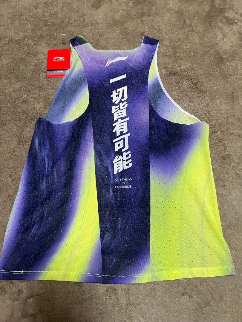即日発送】希少 LI-NING シングレット ギャラクシーパープル Mサイズ