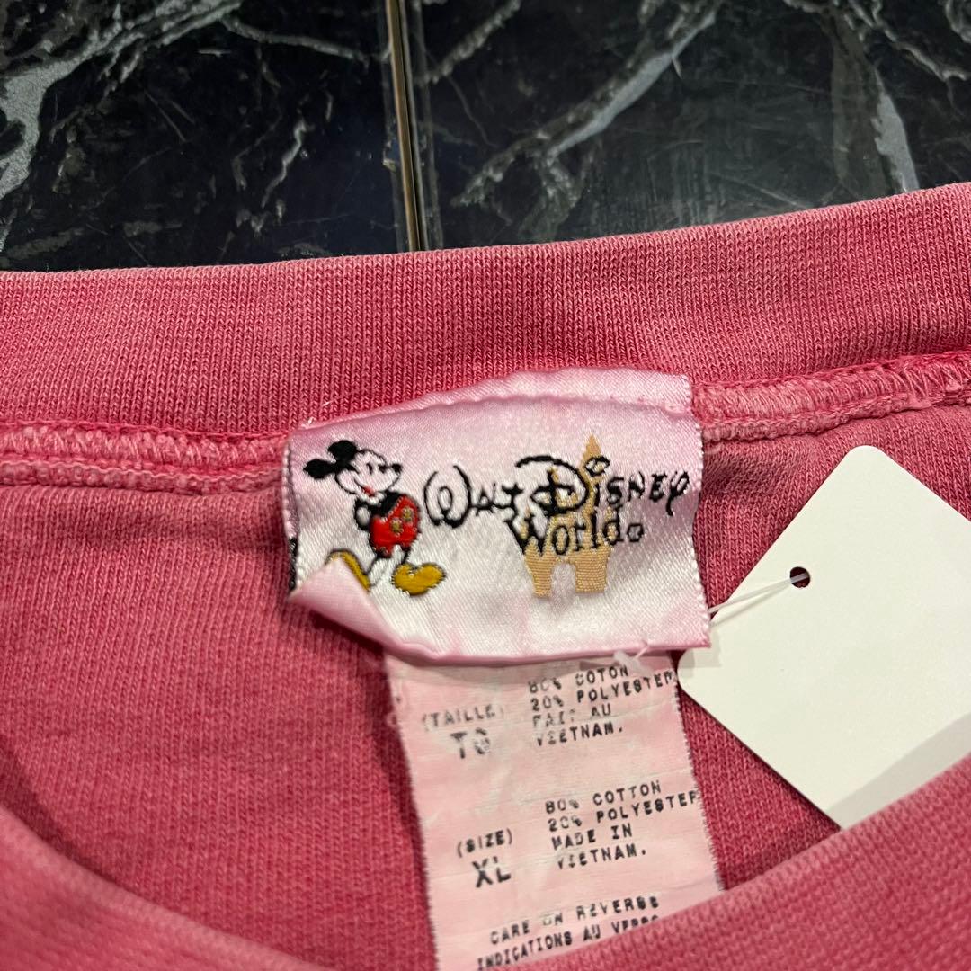 古着 Walt Disney World ミッキーマウスト レーナー フェード