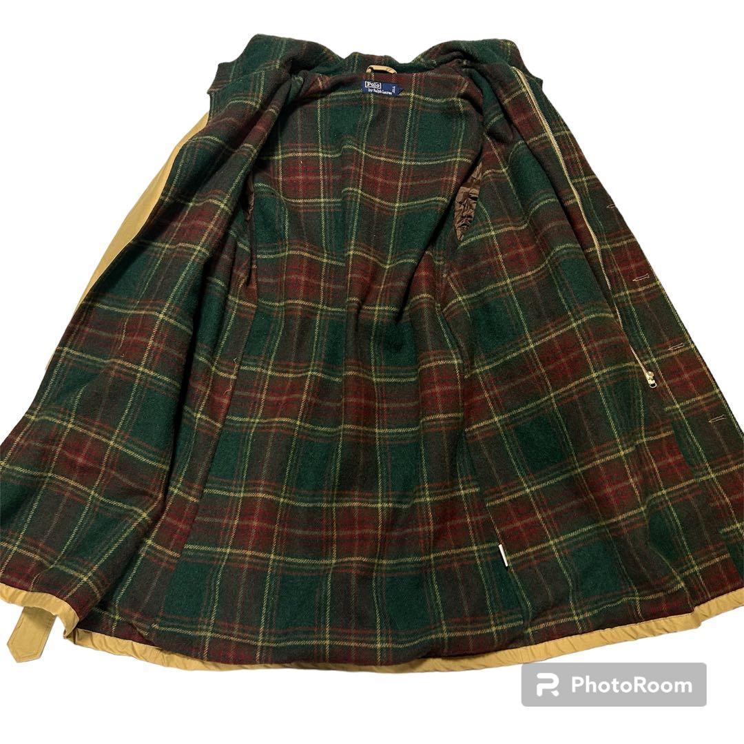 超希少 90s ポロラルフローレン 一枚袖 フーテッドコート ウール