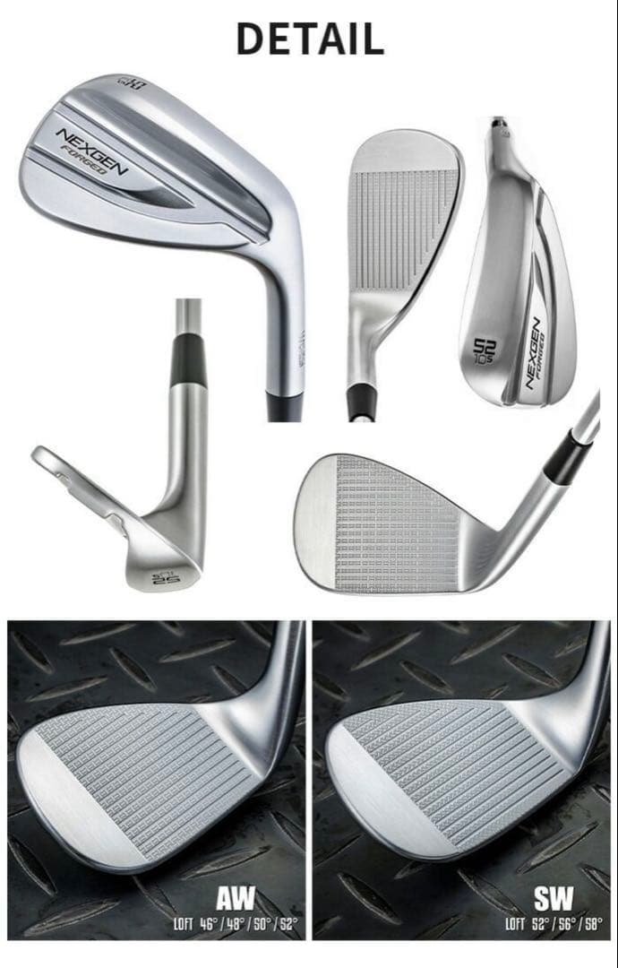 2025 ネクスジェン NEXGEN ウェッジ 3本セット