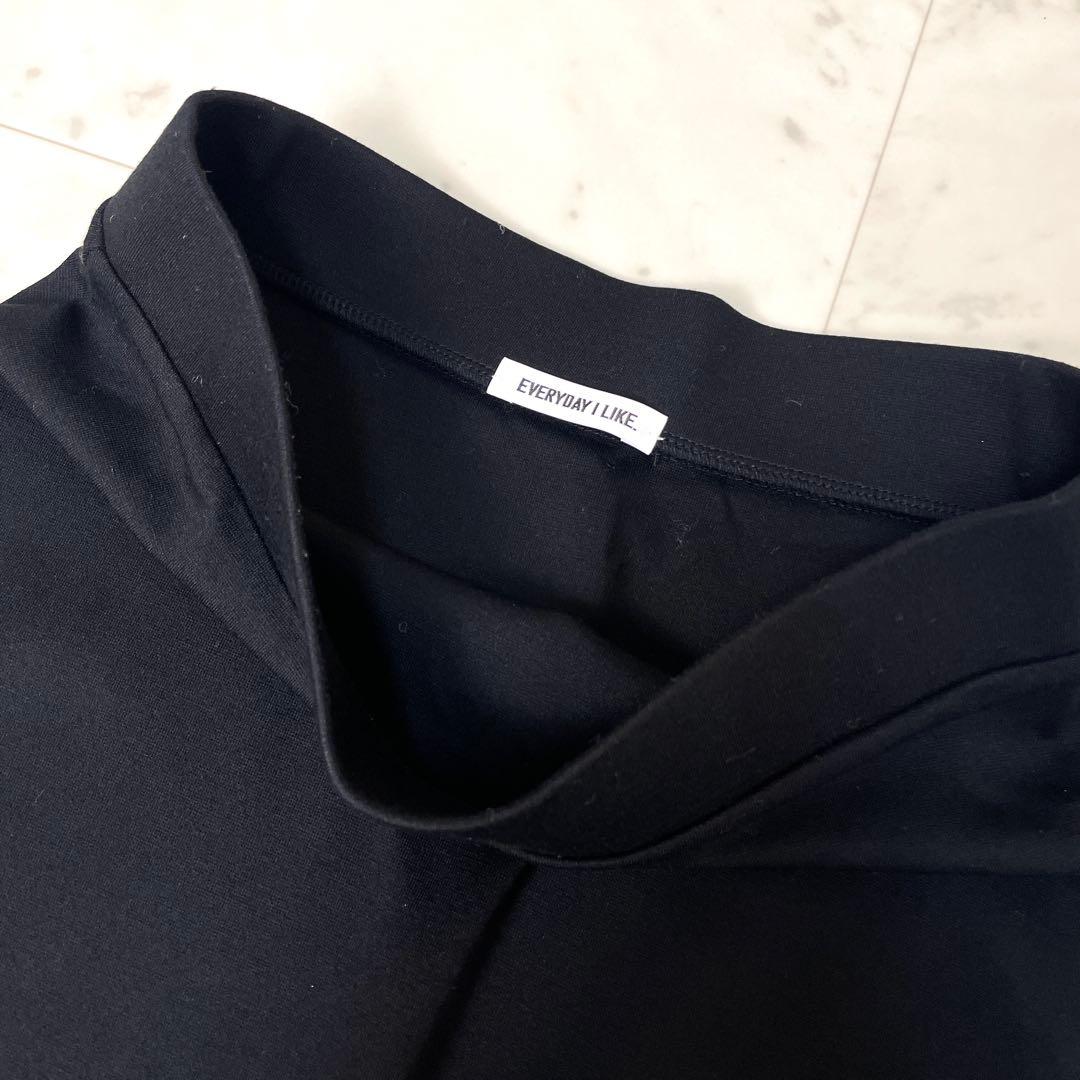 【極美品】EVERYDAY I LIKE. 25SS フレアスカート 36 S黒