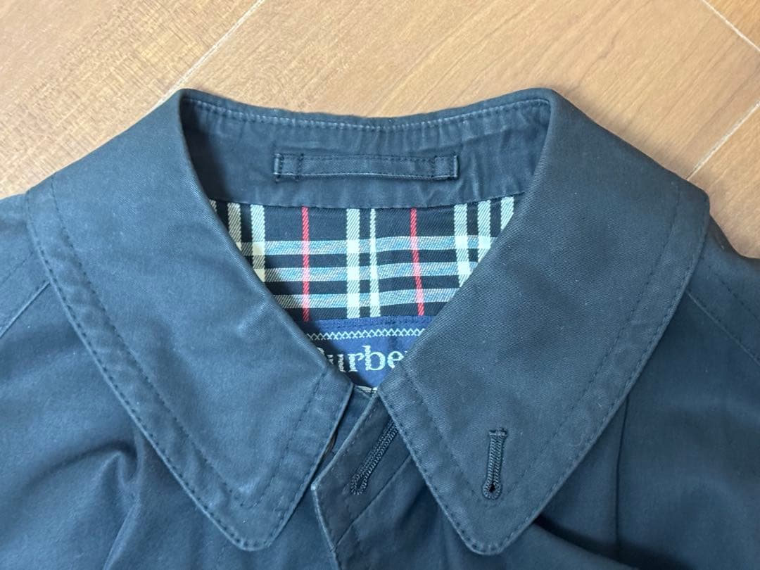 BURBERRY　ステンカラーコート　ネイビー