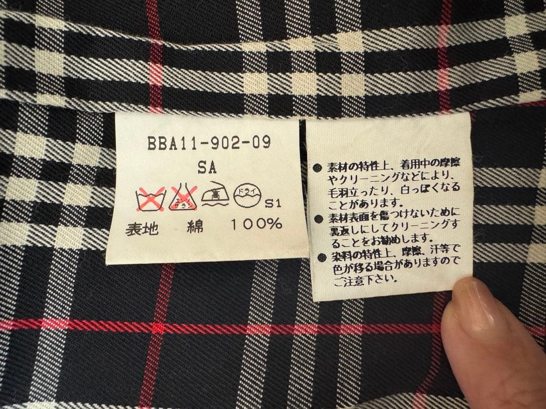 BURBERRY　ステンカラーコート　ネイビー