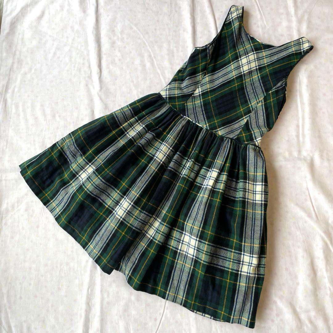 POLOラルフローレン キッズ チェック柄ワンピース - メルカリ