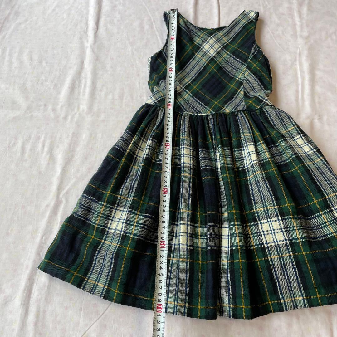 POLOラルフローレン キッズ チェック柄ワンピース - メルカリ