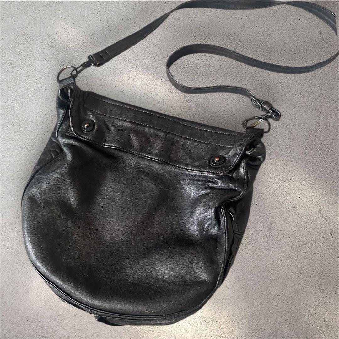 ユリウス JULIUS 初期ガスマスクレザー ショルダーバッグ