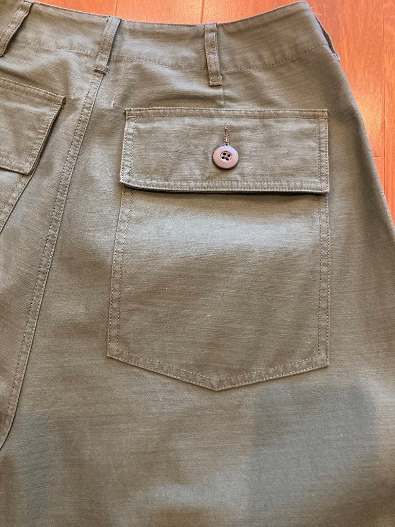 RHCロンハーマン　ワイドミリタリーパンツ（カーキ）