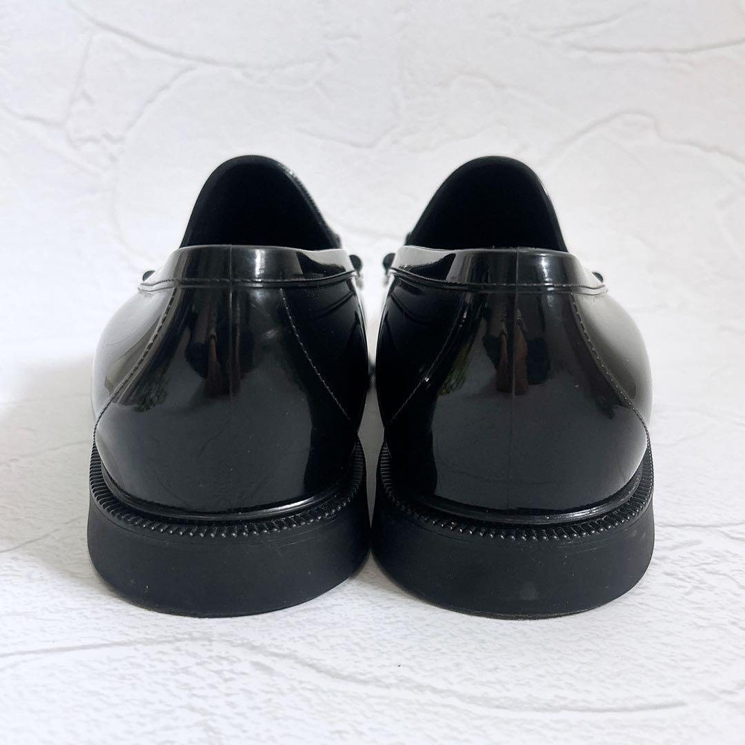 《美品》GUCCI ラバー ホースビット ローファー レインシューズ 黒 7