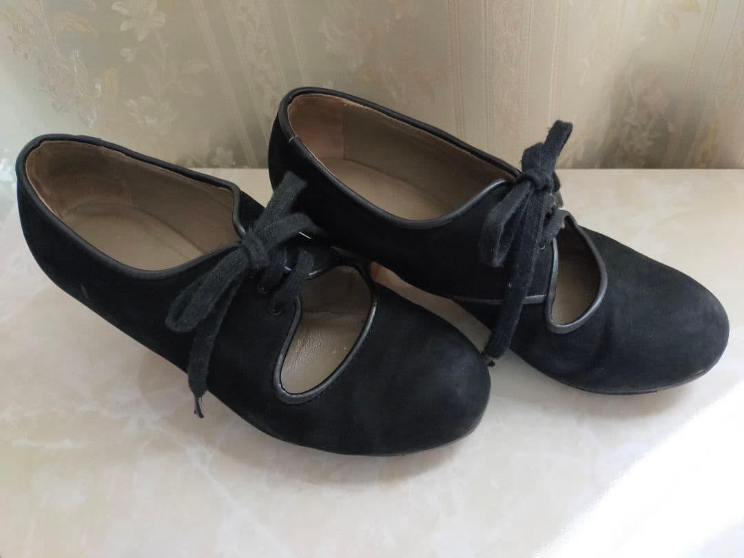 フラメンコシューズ 黒　セノビージャ34.5