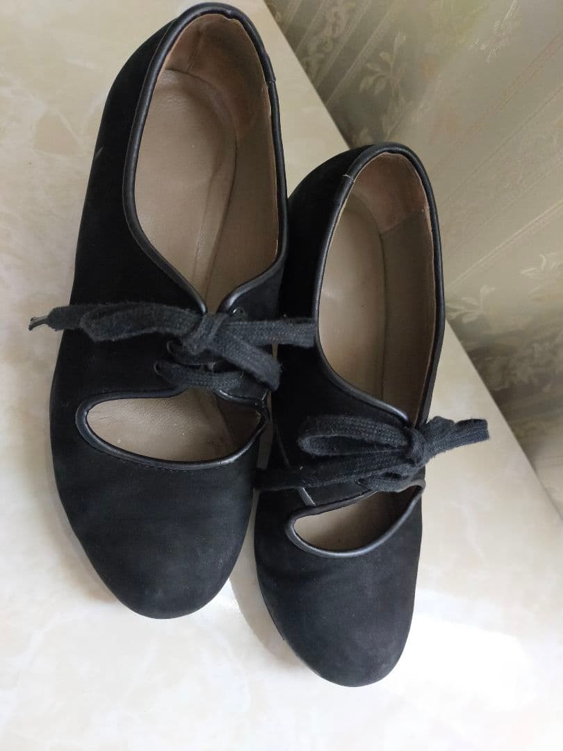 フラメンコシューズ 黒　セノビージャ34.5