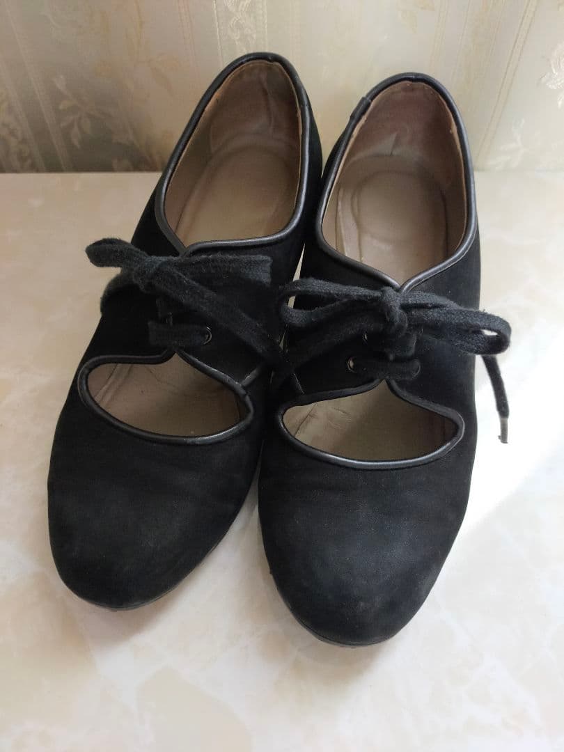 フラメンコシューズ 黒　セノビージャ34.5