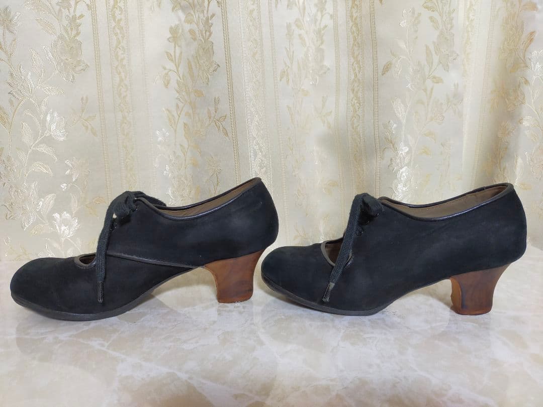 フラメンコシューズ 黒　セノビージャ34.5