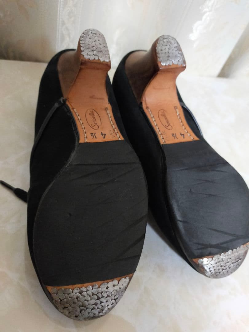 フラメンコシューズ 黒　セノビージャ34.5