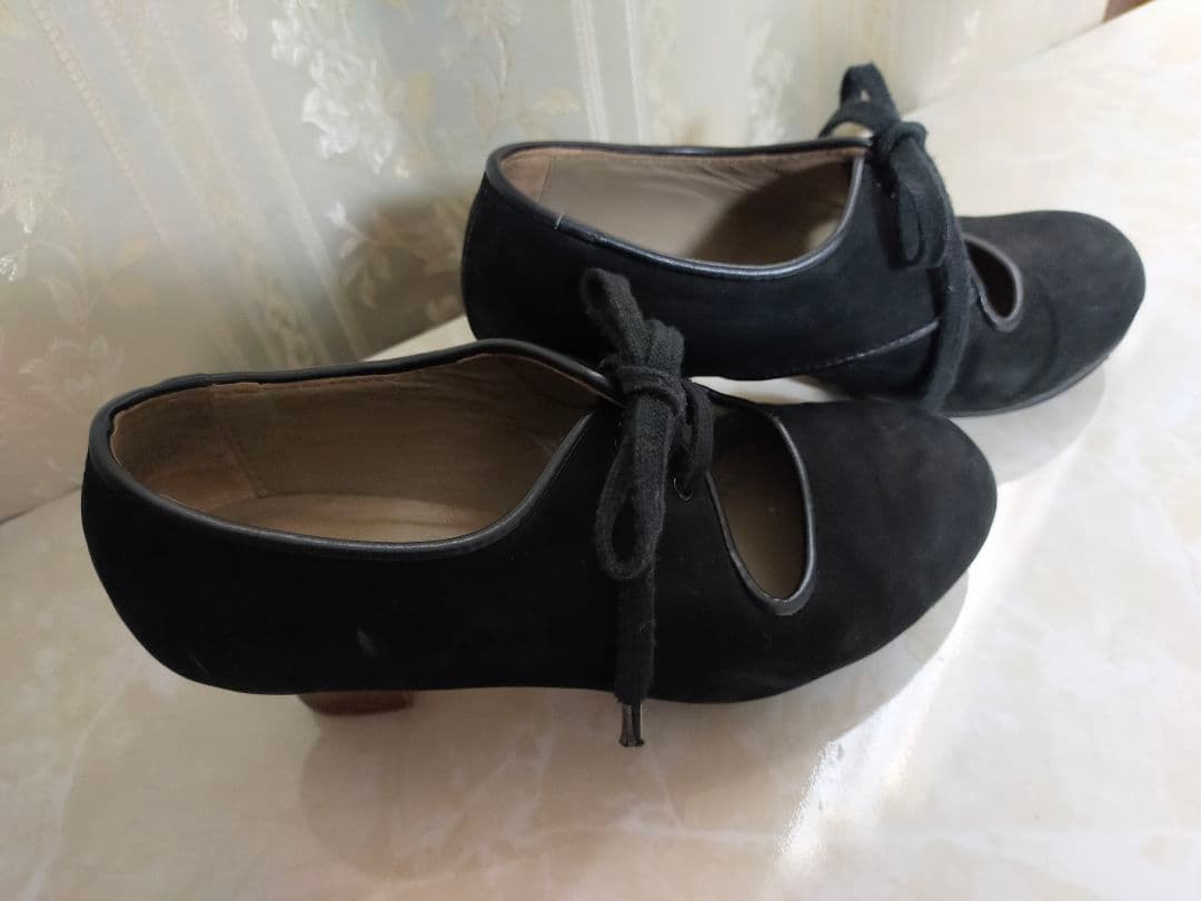 フラメンコシューズ 黒　セノビージャ34.5