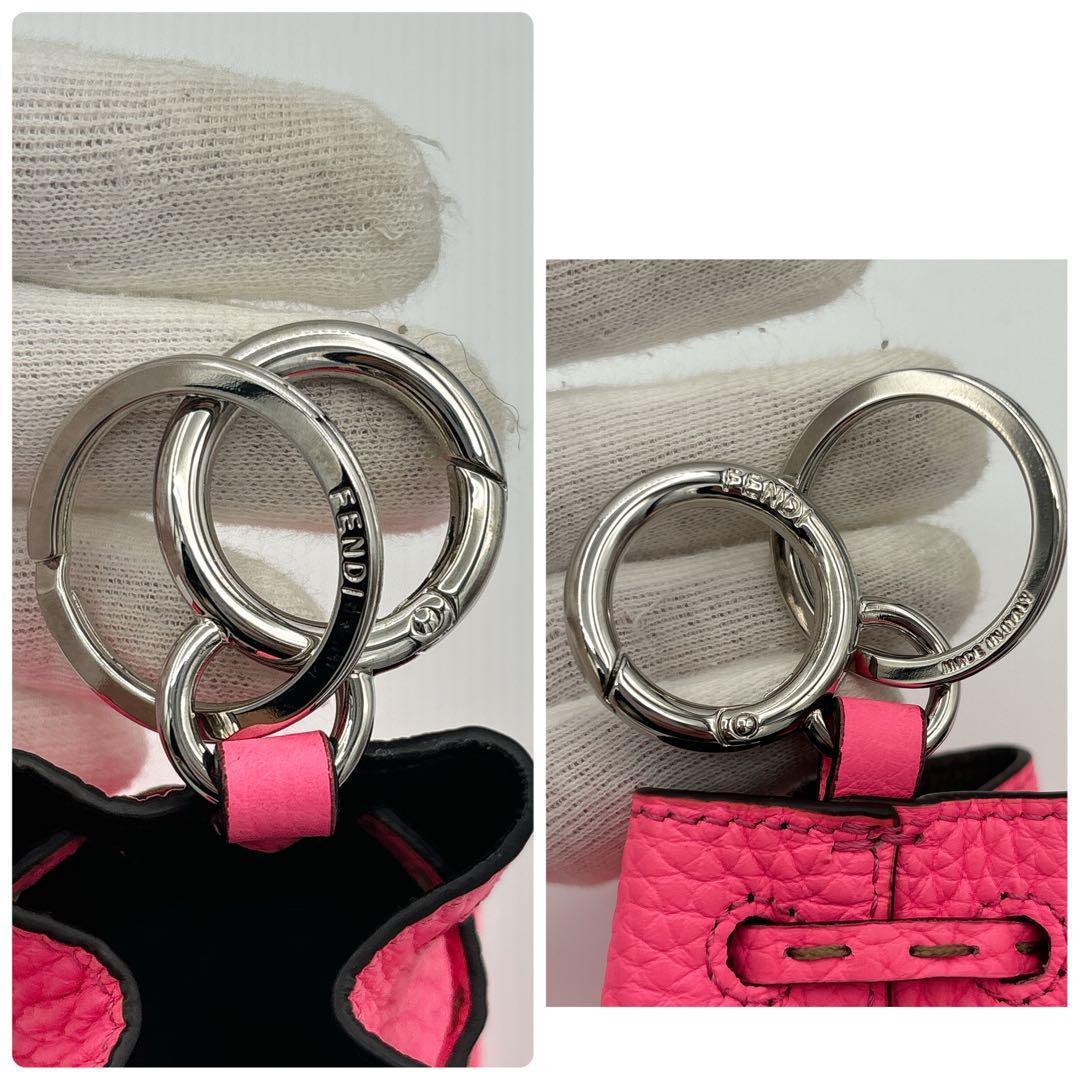 FENDI モントレゾール チャーム キーホルダー　ピンク