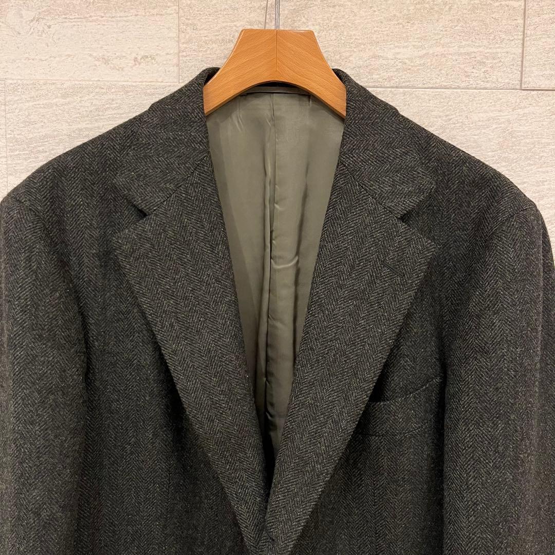 BEAMSF ダークグリーン ツイードジャケット