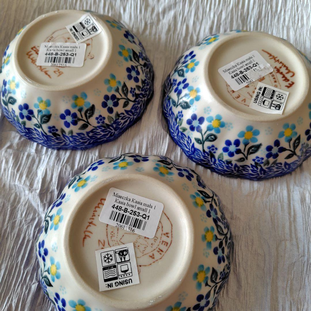 ポーリッシュポタリー 花柄フリルボウル 3枚セット - メルカリ