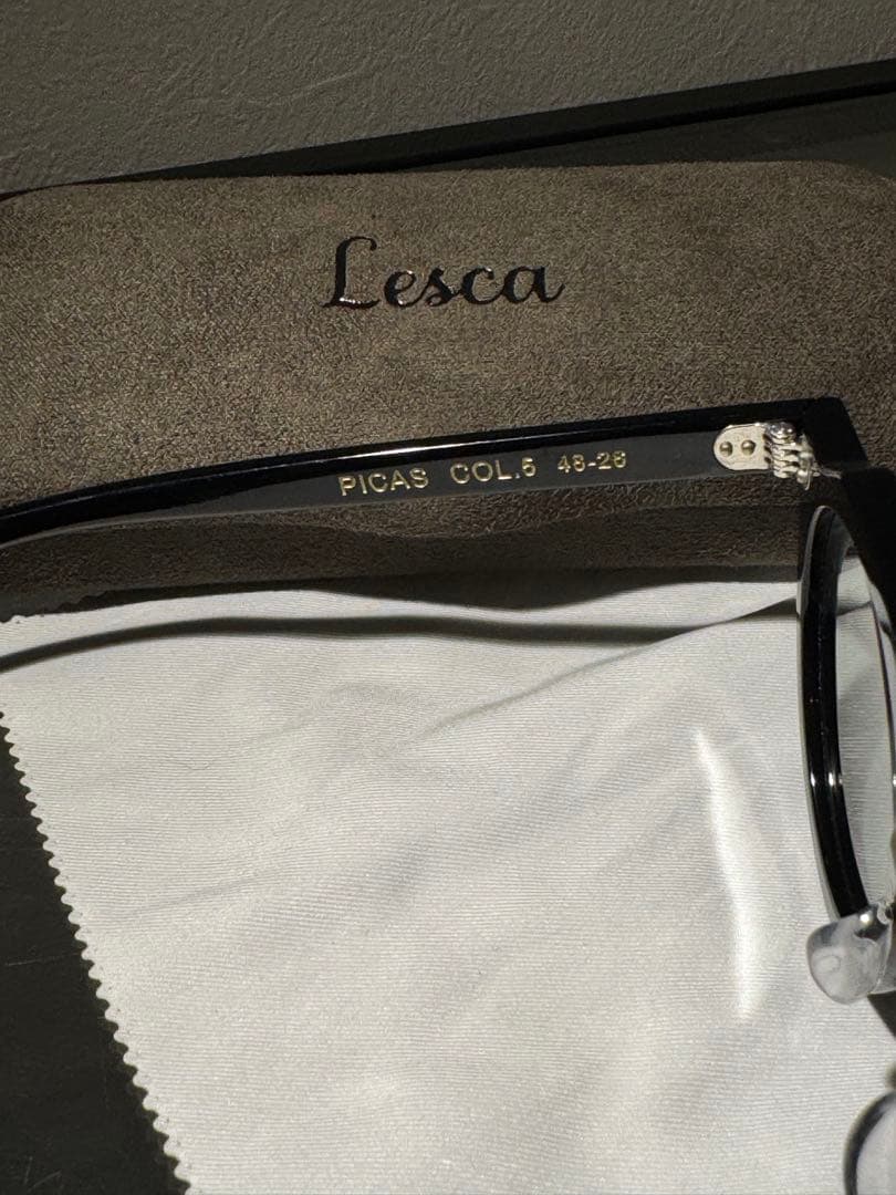 Lesca Lunetier レスカ ルネティエ PICAS ピカス メガネ 黒