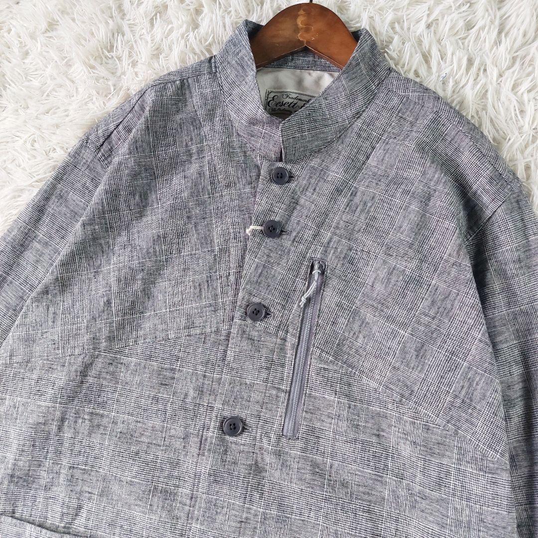 未使用級 EESETT&Co. タグ付 定価4.2万 グレンチェック ジャケット