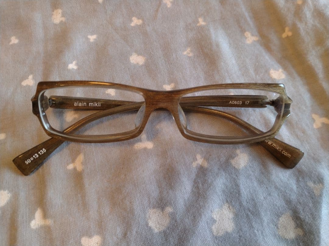 【美品】alain mikli アランミクリ　A0603 17 メガネ　小ぶり